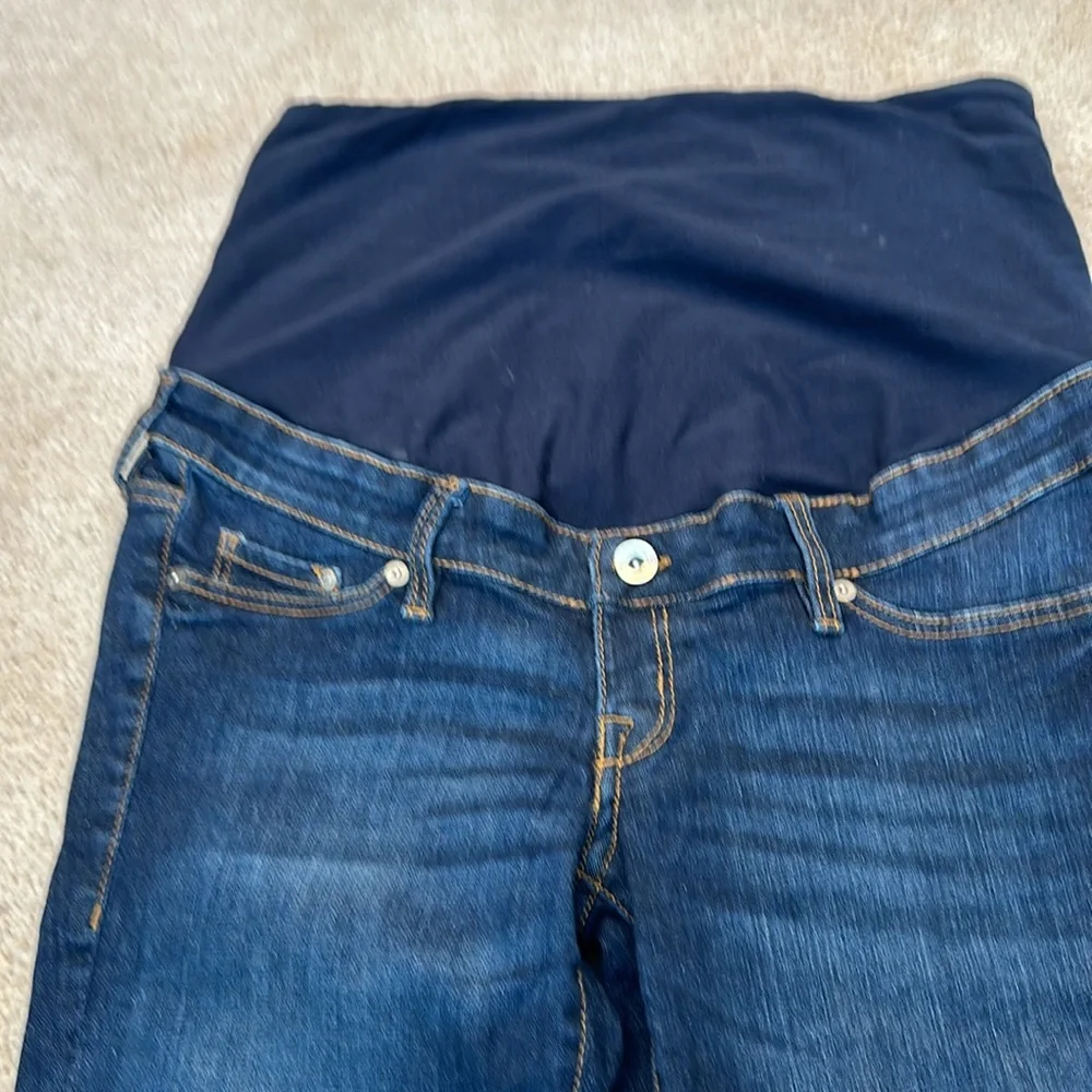 Mama Straight H&M High Rib Maternity Jeans Size 8 - Picture 2 of 8